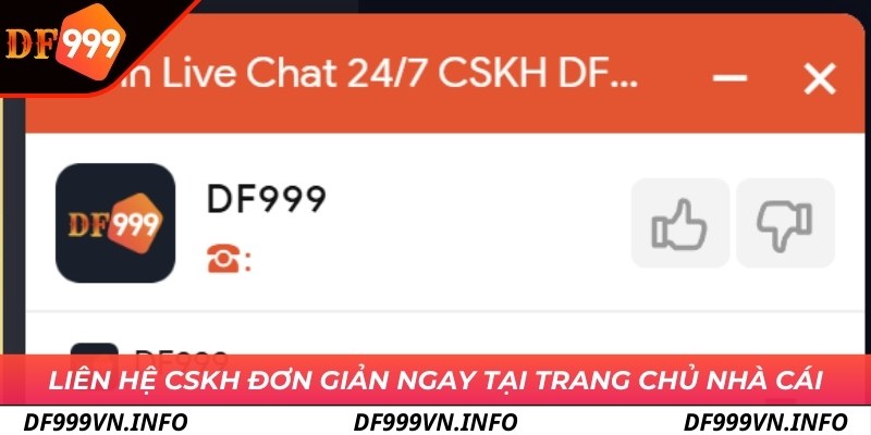 Liên hệ CSKH đơn giản ngay tại trang chủ nhà cái